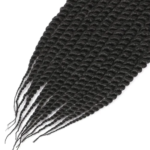 Miniatura 5 de Admutty - Extensiones de pelo trenzadas Havana Twist de 30,48 cm, 6 paquetes de trenzas de ganchillo Havana Twist senegalés, trenzas Jumbo Havana 2#