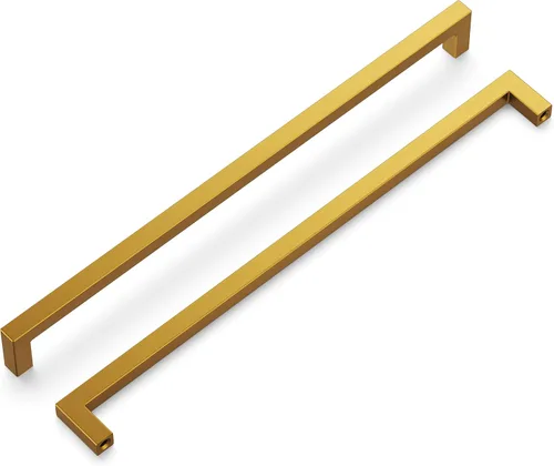 Miniatura 72 de Hickory Hardware - HH075326-BGB - Manija de la colección Skylight, 3 pulgadas de centro a centro, latón dorado cepillado.