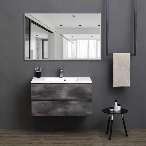 Miniatura 38 de MIRUO - Espejo de pared para colgar sobre la puerta, marco de poliestireno para baño, dormitorio, sala de estar, dormitorio y más