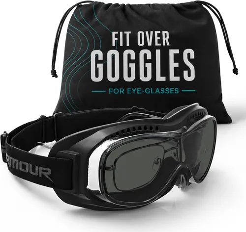 Miniatura 11 de Bikershades Gafas protectoras para gafas de moto, ciclismo, esquí, paracaidismo, trabajo al aire libre Transparente