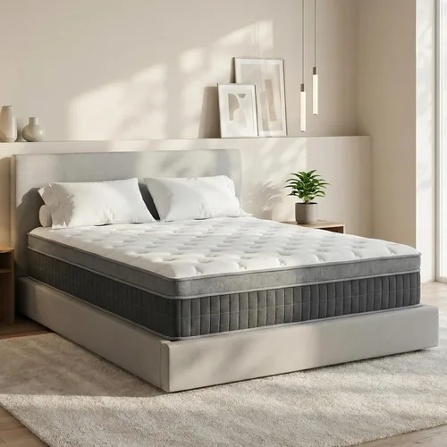 Miniatura 27 de inight - Colchón Queen de 12 pulgadas en una caja, espuma viscoelástica híbrida y resortes de bolsillo, soporte de firmeza media, comodidad Nautical