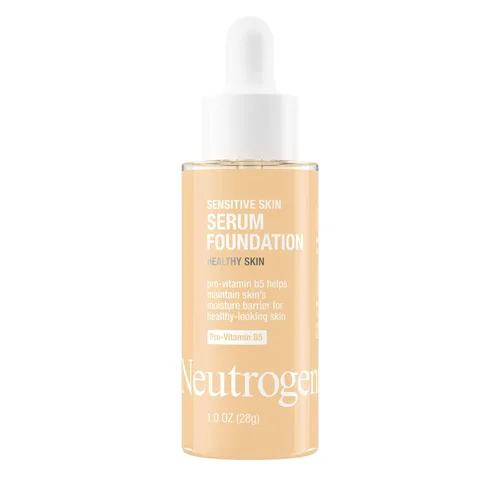 Neutrogena Base de Suero para Piel Sensible Healthy Skin con Pro-Vitamina B5, Correctora de Color y Minimizadora de Poros, Base Líquida y Suero 103