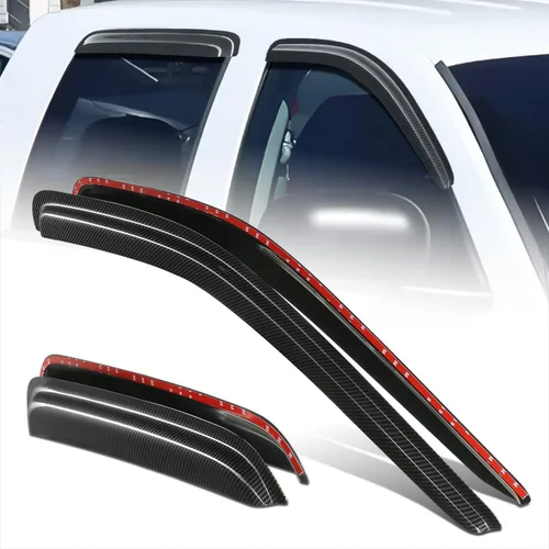 Miniatura 44 de DNA Motoring WVS-T2-0156 - Juego de 4 protectores de lluvia para ventana 04-08 Pacifica CS V6, tinte de humo, deflector de sol, viento y lluvia