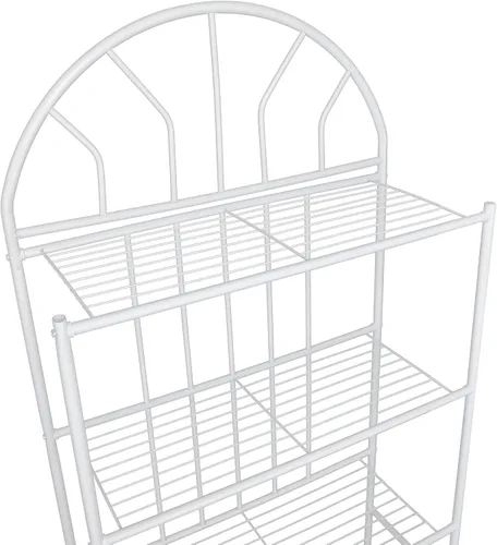Miniatura 4 de Estante de almacenamiento de 3 niveles sobre el inodoro, estante de almacenamiento independiente estable para gabinete de baño, estante de torre