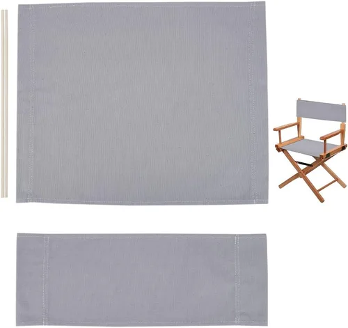 Miniatura 10 de GORGECRAFT Fundas para sillas de directores de 21 ~ 16 x 8 ~ 21 pulgadas, funda de asiento de lona negra para asiento y respaldo con palo de madera