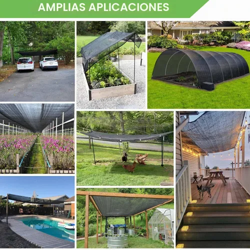 Miniatura 6 de Mklsit Garden - Tela de sombra del 40 %, lona de malla de 10 x 20 pies con ojales de latón reforzados, cubierta de tela negra para protección solar