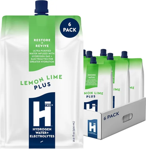 Miniatura 21 de HTWO Plus Agua de hidrógeno molecular con electrolitos, sabor a limonada de uva, paquetes de hidratación sin azúcar, paquete de 6 unidades de 16.9