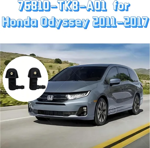 Miniatura 4 de 76810-TK8-A01 Conjunto de boquillas de limpiaparabrisas ajustables premium para Honda Odyssey 2011 2012 2013 2014 2015 2016 2017, repuesto