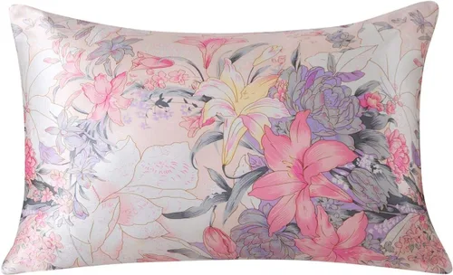 Miniatura 12 de SLPBABY - Funda para almohada de seda para el cuidado del cabello y la piel con estampado y cremallera oculta