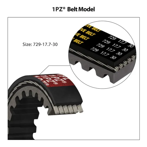 Miniatura 5 de 1PZ V1P-729 CVT Correa de transmisión 729-17.7-30 para GY6 49cc 50cc 139QMB Scooter Ciclomotor Motor de caja larga Roketa JMSTAR Taotao Jonway Baja