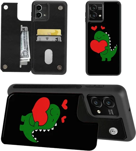 Miniatura 16 de Funda tipo cartera para Moto G Stylus 5G 2023 con soporte para tarjetas, bloqueo RFID, piel sintética, función atril, cierre magnético, funda