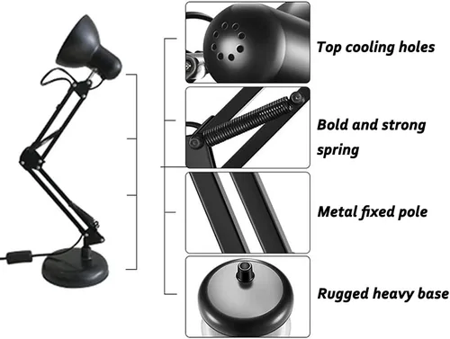 Miniatura 3 de DUEBEL Lámpara de calefacción Isomalt con bombilla E27, soporte de lámpara plegado y torneado, luz de calentador isomalt para panadero, confitero