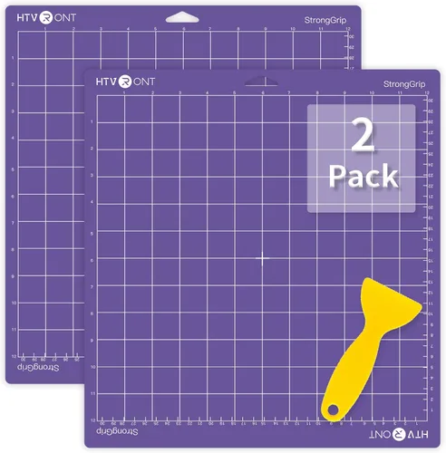 Miniatura 12 de HTVRONT Variedad de alfombrillas de corte, 2 alfombrillas de corte de 12 x 12 pulgadas compatibles con Cricut Maker 3/4/Maker/Explore 3/4/5/Air