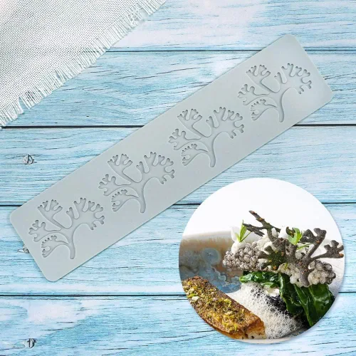 Miniatura 2 de Moldes de silicona 3D de hojas huecas para chocolate, molde de panal de abeja, caramelo, patrón de flores, molde para fondant, decoración de tartas