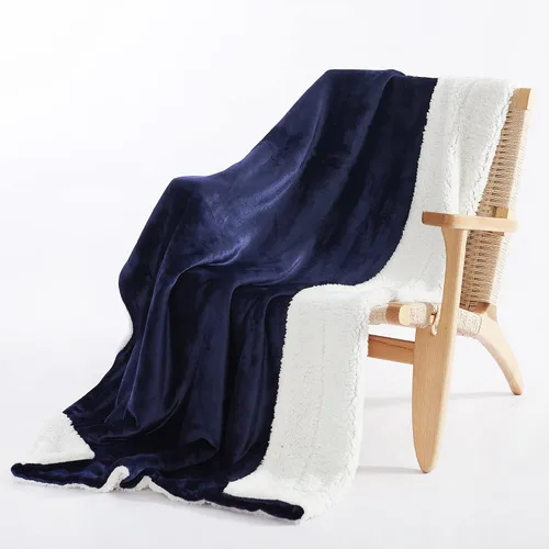 Miniatura 8 de NICETOWN Manta de forro polar negro de 50 x 60 pulgadas, mantas de franela de microfibra súper suave y ligera para viajes, campamento, manta mullida