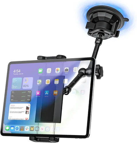 Soporte para tablet Sunroof para coche/camión [último antivibración] Soporte para tableta, parabrisas y ventana, para camioneta, automóvil,