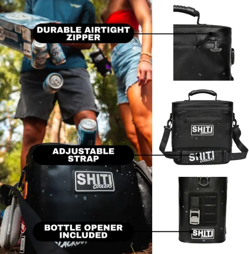 Miniatura 5 de SHITI Hieleras Enfriador para Camping, Viajes, Playa, Lonchera Suave para Alimentos, Bebidas y Hielo, Portátil, Impermeable, Bolsa Aislada de 24