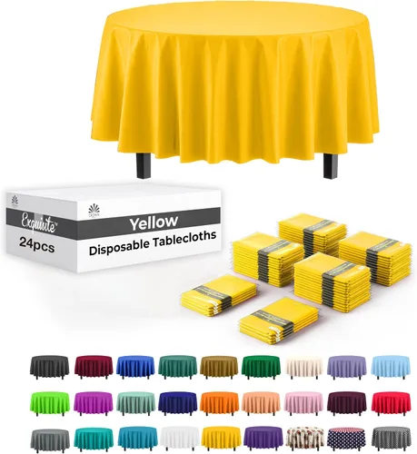 Miniatura 21 de Party Solids Mantel rectangular de plástico color azul aguamarina, 54 x 108 pulgadas, paquete de 24