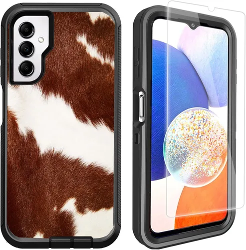 Miniatura 10 de Funda compatible con Samsung Galaxy A14 5G con protector de pantalla, protección de grado militar, resistente de 3 capas a prueba de golpes