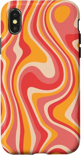 Miniatura 5 de iPhone 11 Pro Max Retro Groovy Liquid Swirl Hippie 70's 80's Psychedelic Phone Case