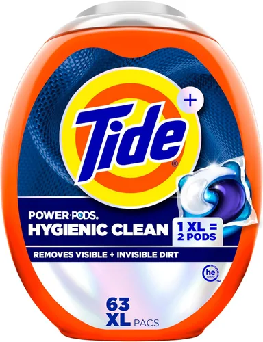Miniatura 8 de Tide Hygienic Clean Heavy 10x Duty Power PODS - Paquete de detergente para ropa, original, 25 unidades, para suciedad visible e invisible