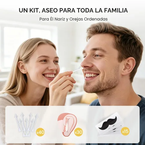 Miniatura 8 de Mini kit de depilación facial para mujeres, kit de depilación facial para depilación, kit de cera de cejas y labios con cuentas de 3.53 onzas, 50