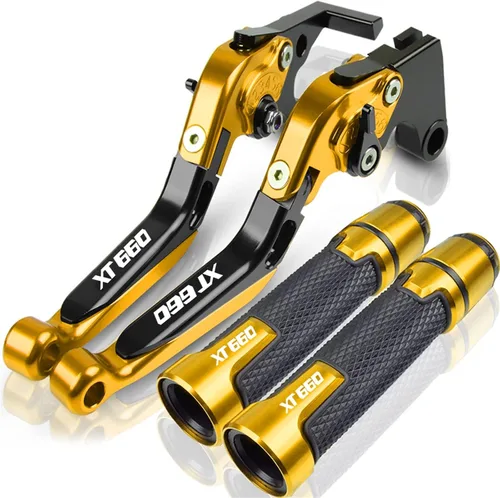 Miniatura 17 de Para Yamaha XT660 XT660X XT660R XT660Z 2004-2020 Palancas de embrague de freno extensibles plegables para motocicleta, embrague de freno ajustables