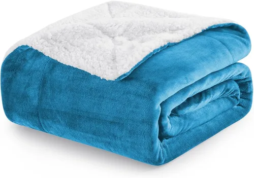 Miniatura 53 de MOONLIGHT20015 Mantas Sherpa de color rosa bebé tamaño King para cama – Paquete al por mayor de 9 mantas Sherpa – Manta suave y esponjosa