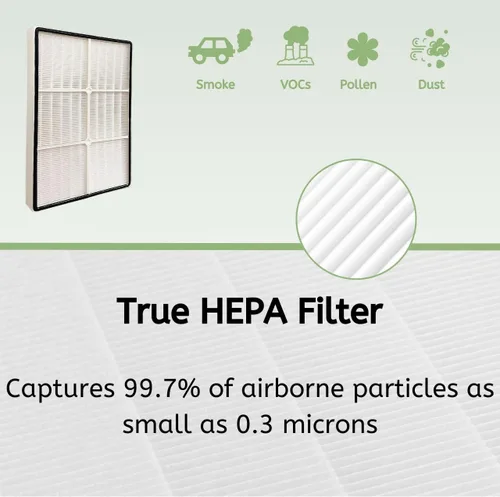 Miniatura 5 de Nispira Filtro HEPA verdadero (pequeño) con 4 filtros de precarbono compatibles con los modelos Whirlpool Whispure purificador de aire AP150 AP250