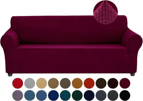 Miniatura 51 de Joccun Funda Elástica para Silla Sofá, Funda de Sofá de 1 Pieza Tela Jacquard de Spandex con Parte Inferior Elástica, Protector de Muebles Lavable