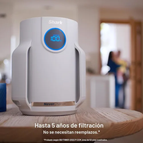 Miniatura 8 de Purificador de Aire Shark para el Hogar, NeverChange Compact Pro, para Dormitorio, Habitación Infantil, Oficina en Casa, Residencia Universitaria