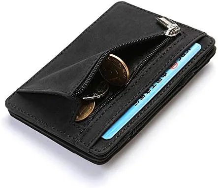 Miniatura 5 de Fida&Moon - Monedero de piel sintética para hombre, diseño de carteras mágicas