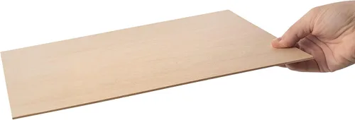 Miniatura 7 de Hammont Hojas de tilo - Paquete de hojas de madera láser de 8 a 12 x 8 pulgadas, madera fina de 1/16 para manualidades, tablero de madera