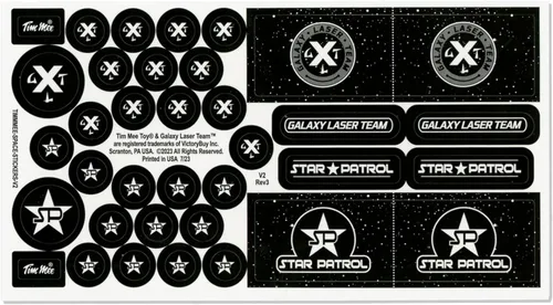 Miniatura 7 de TimMee Galaxy Laser Team Space Figuras – Negro vs Plata 50 piezas – Hecho en Estados Unidos