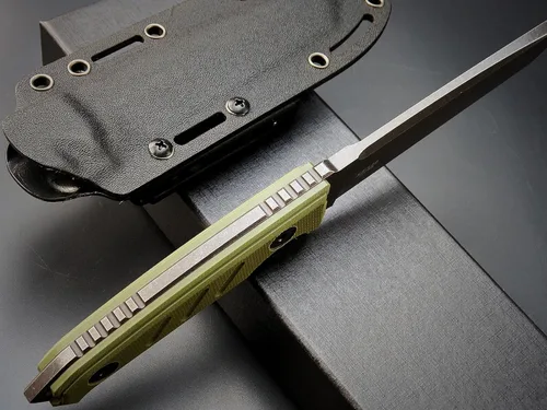 Miniatura 6 de Eafengrow EF129 Cuchillo de hoja fija, hoja tanto de acero DC53, mango G10, cuchillos fijos de espiga completa, cuchillo recto para campamento