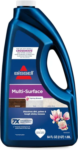 Miniatura 11 de Bissell Solución Multisuperficie, para uso en CrossWave y otros limpiadores líderes de superficies duras y alfombras de área, 80 oz, disuelve