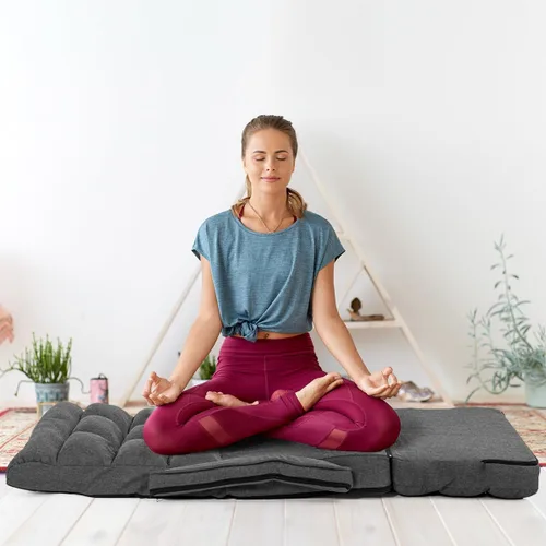 Miniatura 6 de WAYTRIM Sillón para interiores de 6 posiciones, silla de piso para juegos para adolescentes y adultos, sofá perezoso para mascotas con reposabrazos
