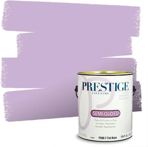 Miniatura 85 de PRESTIGE Pinturas de pintura interior e imprimación en uno, 1 galón, plano, combinación comparable de Sherwin Williams* Kimono Violet*