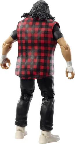 Miniatura 5 de WWE Elite Collection Mick Foley WrestleMania 22 Figura de acción con articulación de lujo, detalles realistas, equipo de anillo auténtico, manos