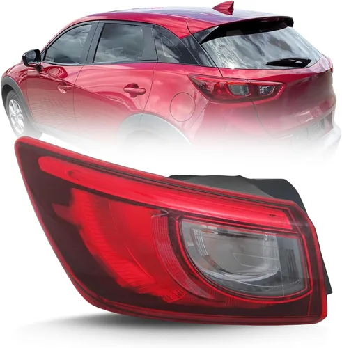 Miniatura 11 de ALLIGATOR AUTO LIGHTS Repuesto para Mazda CX-3 2016 2017 2018 Grand Touring, montaje de luz trasera LED con bombillas, lado derecho/lado