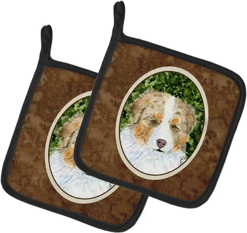 Miniatura 71 de Caroline's Treasures SS8617PTHD - Juego de soportes para ollas de cocina resistentes al calor, almohadillas calientes para horno para cocinar, Husky