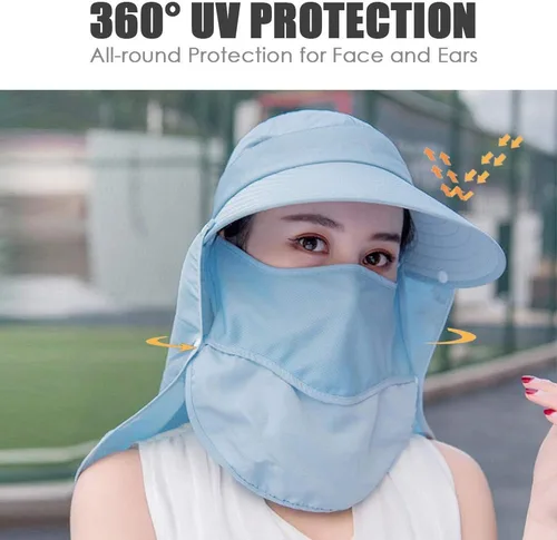 Miniatura 2 de Sombrero de ala ancha – Multifuncional UPF 50 protección cubo pesca sombrero sombrero gorra