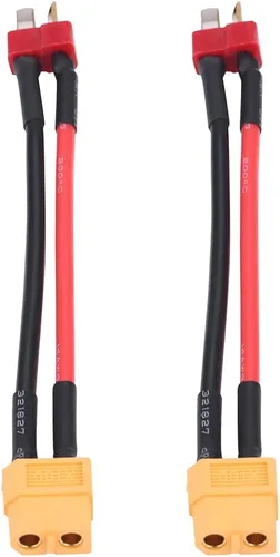 Miniatura 6 de Alomejor Adaptador de cargador RC, cable seguro y confiable de 14 AWG, adaptador de corriente para automóvil, cable de 3.9 in, 2