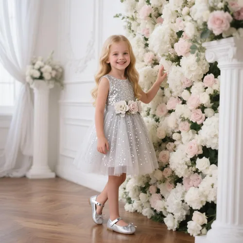 Miniatura 3 de Otter MOMO Zapatos planos de bailarina para niña, con lazo decorativo, ideales para llevar con vestido y combinan bien con flores, para escuela