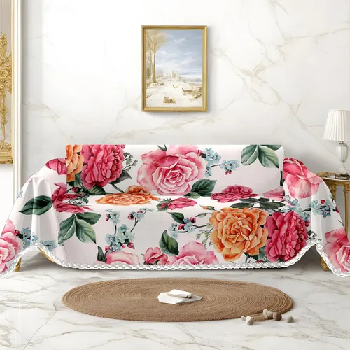 Miniatura 18 de White Cats - Funda de sofá con estampado de gatos negros, fundas para sofá y sillón, resistente a las manchas, protector universal de muebles