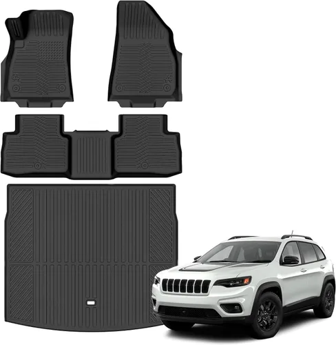 Miniatura 8 de Alfombrillas para todo tipo de clima aptas para Jeep Grand Cherokee (WL incluye 4xe, no WK2 o WL75) 2022-2025 2026 5 asientos solo forros de goma
