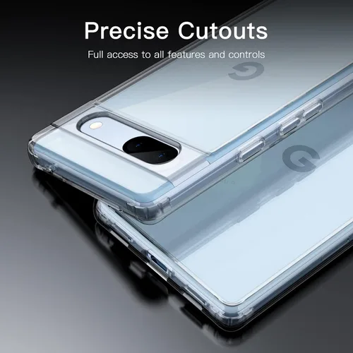 Miniatura 6 de JETech Funda para Google Pixel 7a de 6.1 pulgadas 2023, no se pone amarillenta, a prueba de golpes, funda protectora para teléfono, parte trasera