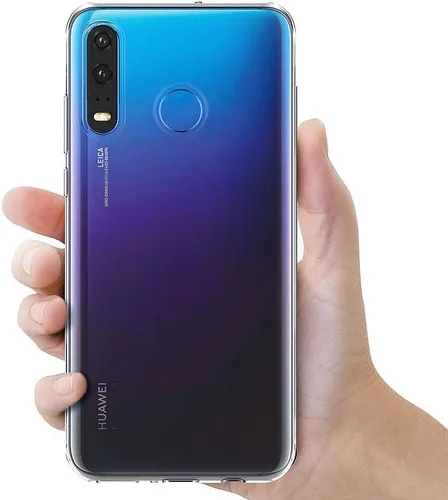 Miniatura 3 de MaiJin Funda para Huawei P30 Lite/Nova 4E (6.15 pulgadas) TPU suave goma gel parachoques transparente contraportada