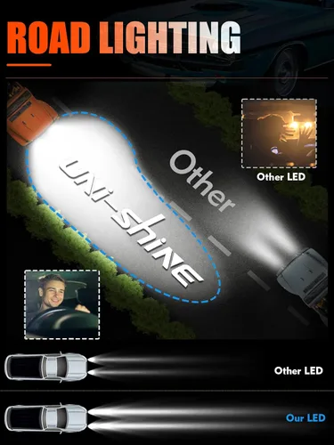 Miniatura 3 de UNI-SHINE Faro LED redondo de 5 3/4'' 5.75 pulgadas, 4 piezas, reflector de haz alto/bajo con DRL, haz sellado H5001 H5006 compatible con Peterbilt