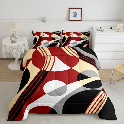 Miniatura 21 de Feelyou Juego de edredón de béisbol, juego de ropa de cama de juegos deportivos, edredón de béisbol con bandera estadounidense vintage, juego